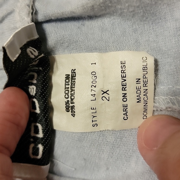 5/$10 C.D. Daniels size 2X light blue pants elastic waistband & front pockets - Picture 4 of 7